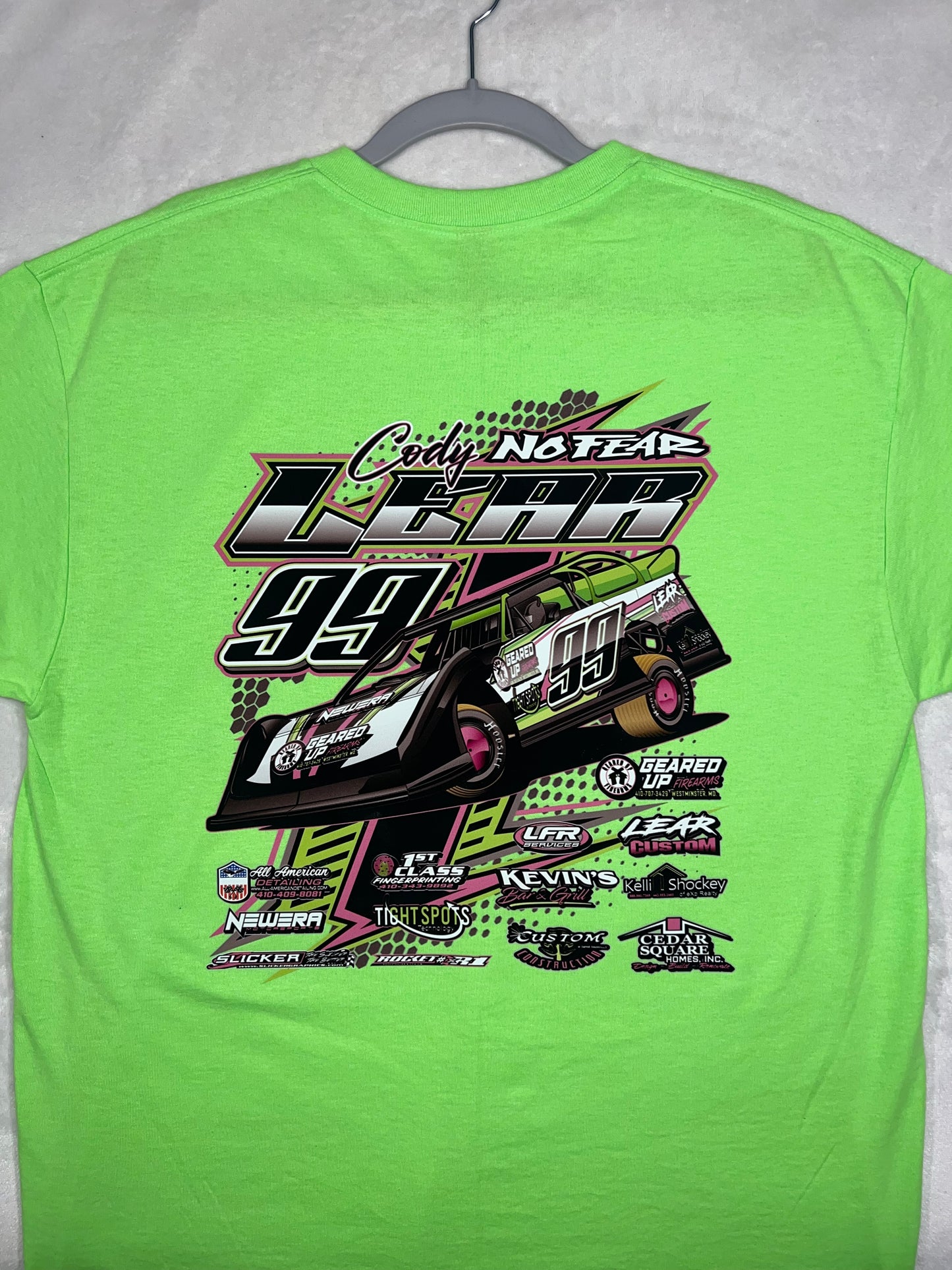 A pre-order Cody "No Fear" Lear Shirts