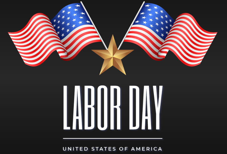 DTF Labor Day Double Flag