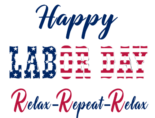 DTF Happy Labor Day Relax Repeat Relax