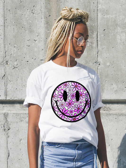 DTF Purple Smiley